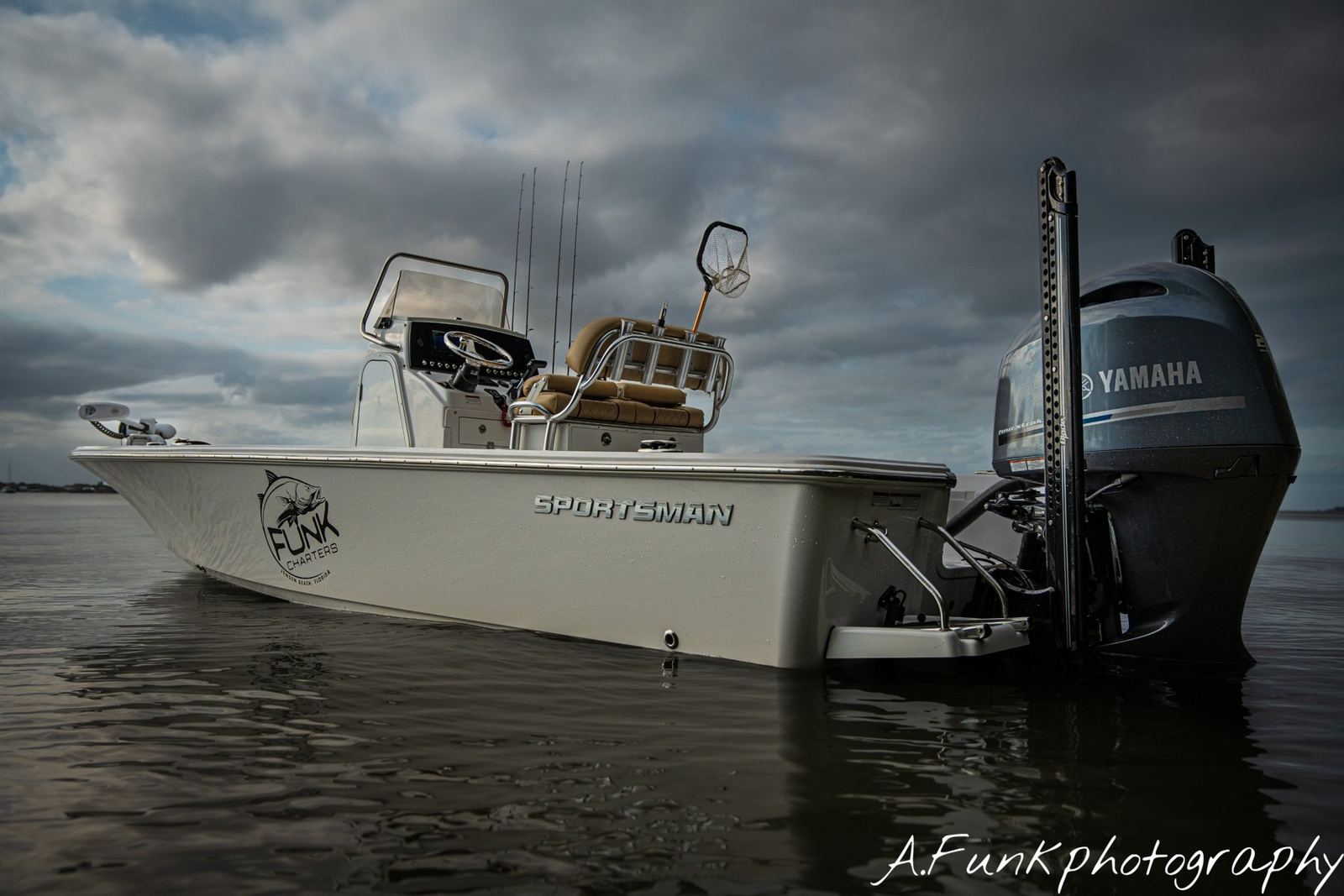 The Funk Charters 2022 Sportsman Masters 227 Bay Boat with Yamaha outboard